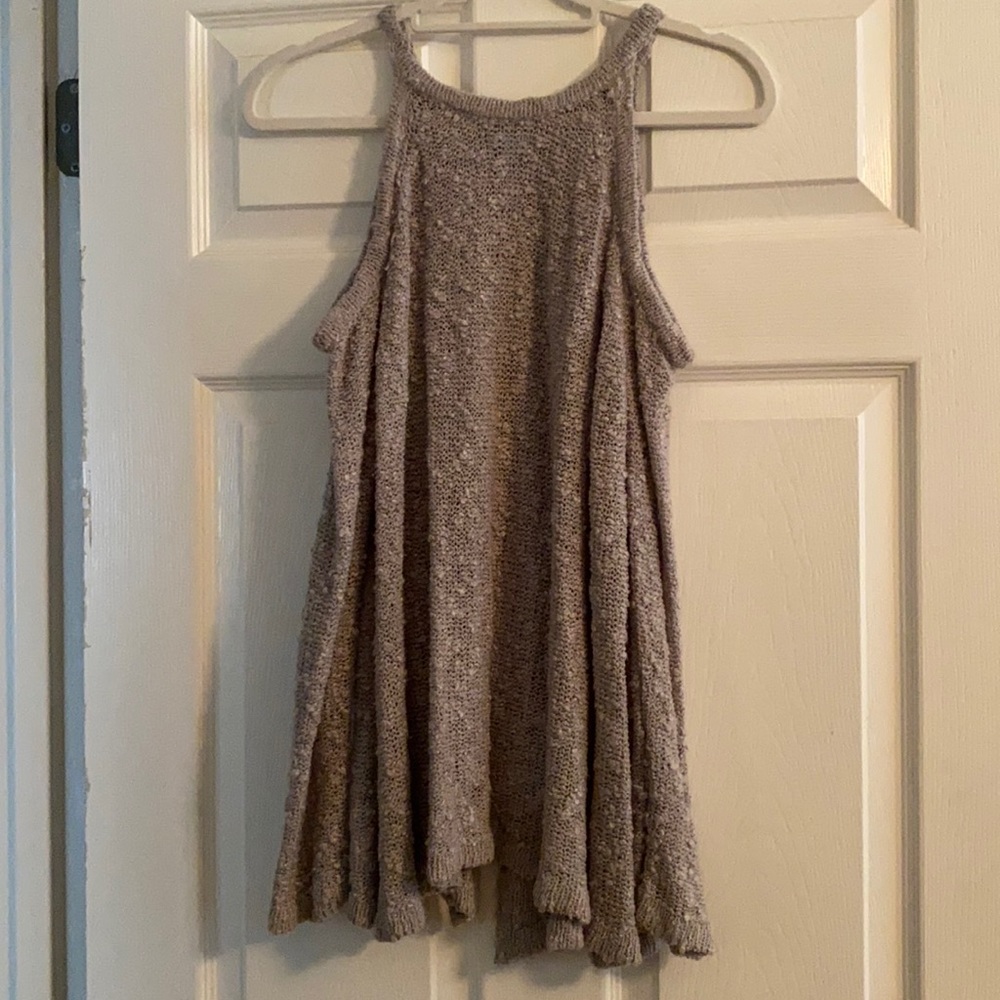 She and Sky Cold Shoulder Sweater with open back size Medium